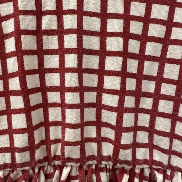 Alice + Ames Red Grid Long Sleeve Ballet Dress - Picture 5 of 8